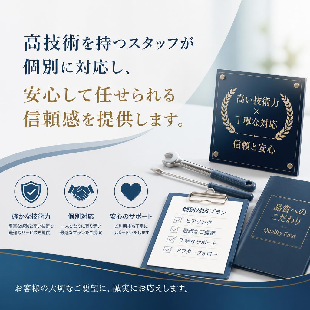経験豊富なスタッフ