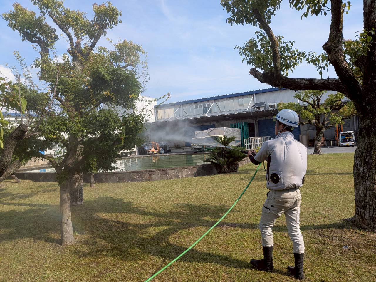 薬剤散布で病害虫対策