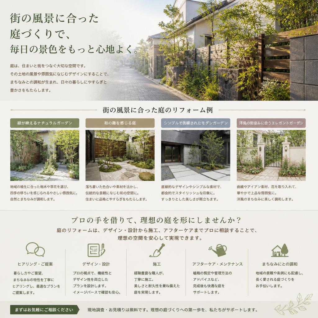 庭のリフォーム事例