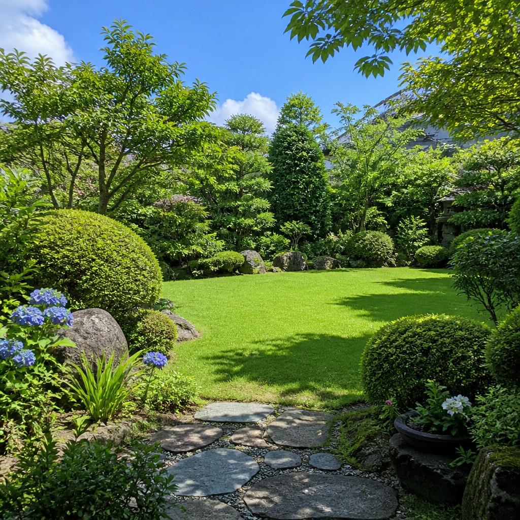 夏のお庭を草刈りと剪定で魅力的に！