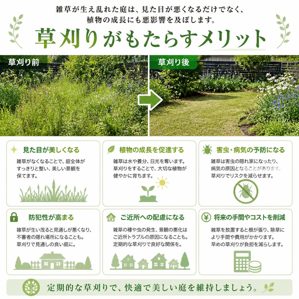 2. 草刈りの必要性とメリット