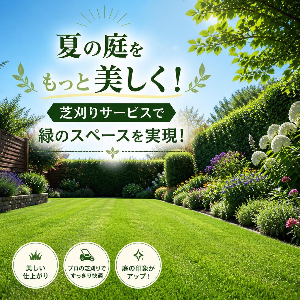 夏の庭をもっと美しく！芝刈りサービスで緑のスペースを実現！