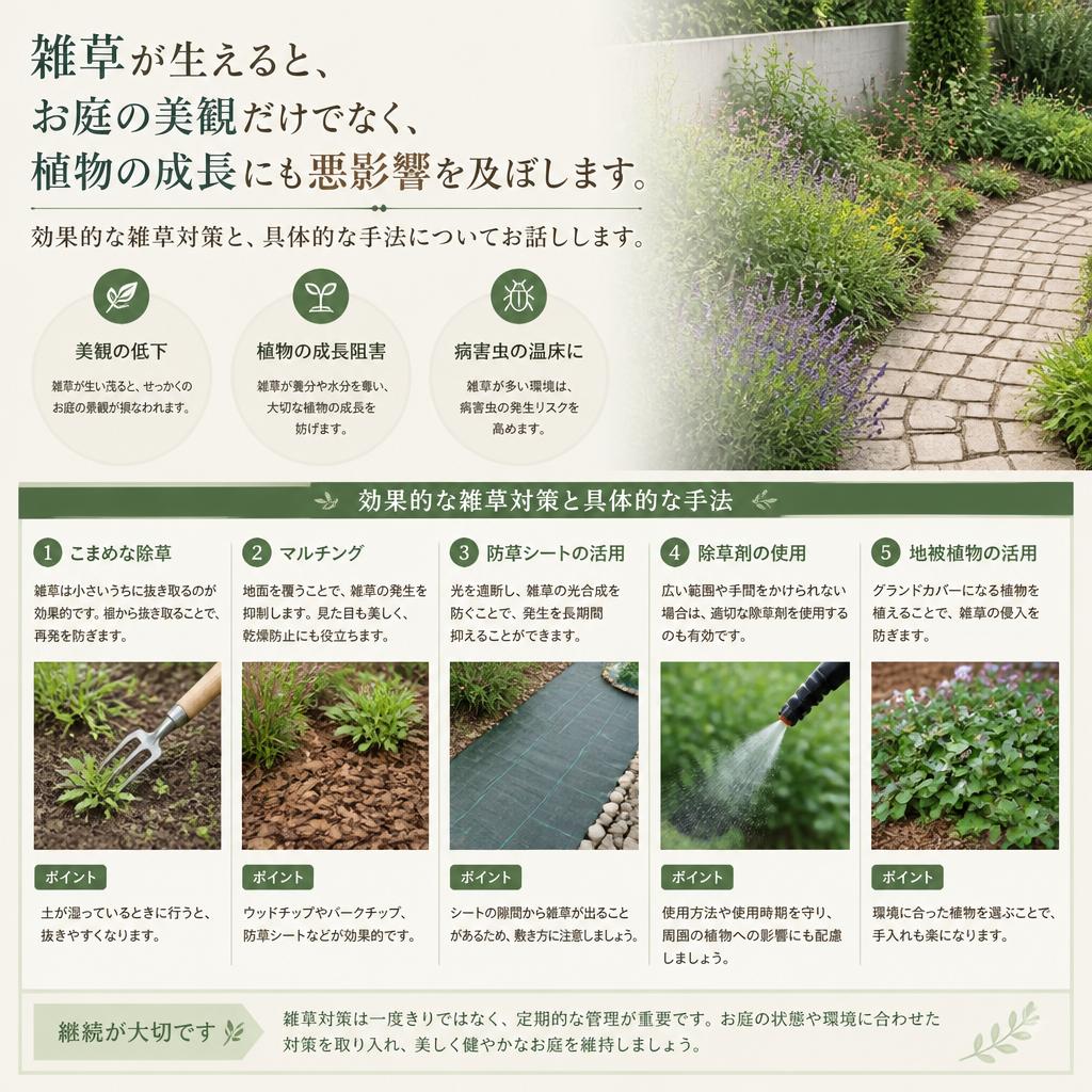 雑草対策の具体的な方法
