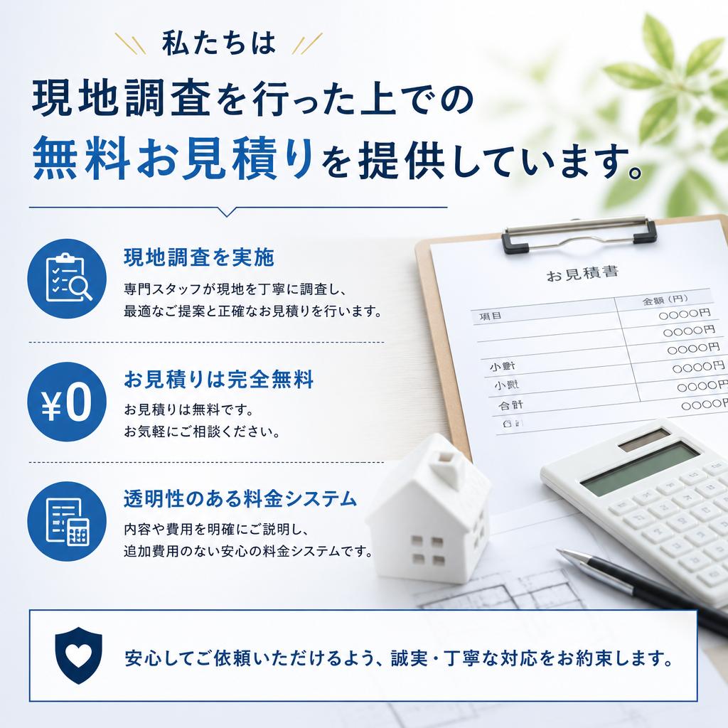お見積りは無料！