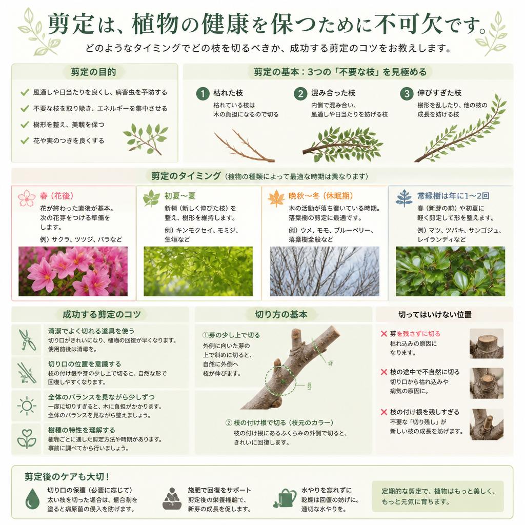 剪定の重要性とタイミング