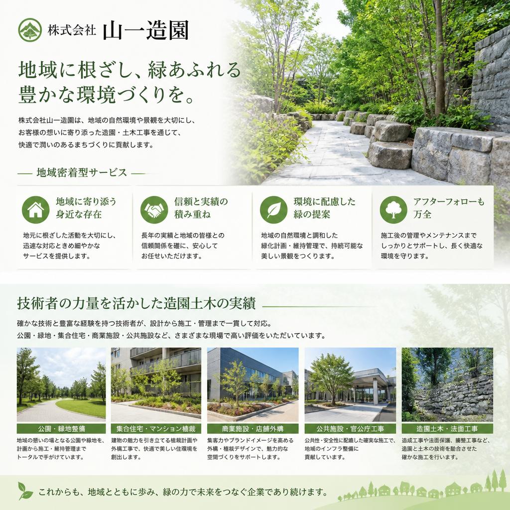 地域に根付いた造園技術