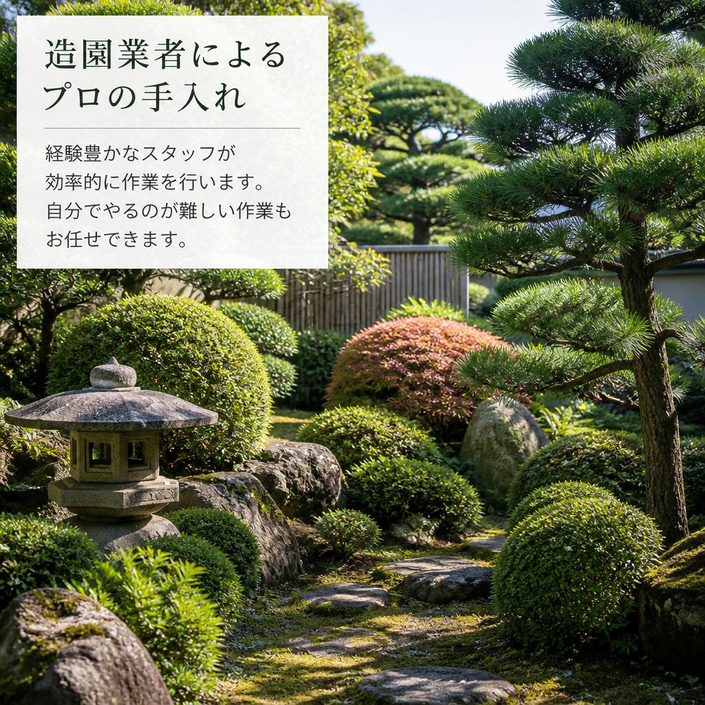 業者によるプロの手入れ